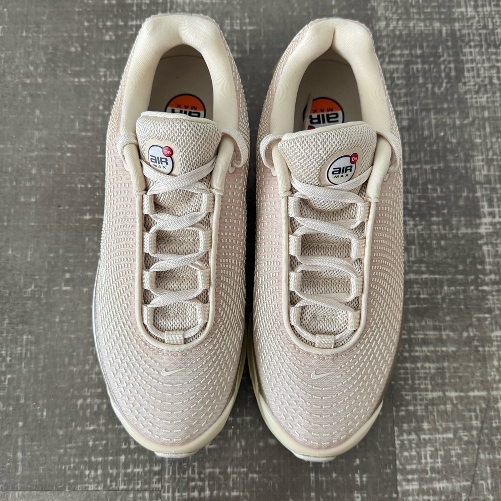 NIKE Women’s Air Max DN Light Khaki and Gold Sneaker - Picture 10 of 12